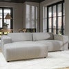 Willard sofa 3-seter sofa chaiselong venstre stoff Alice lys beige