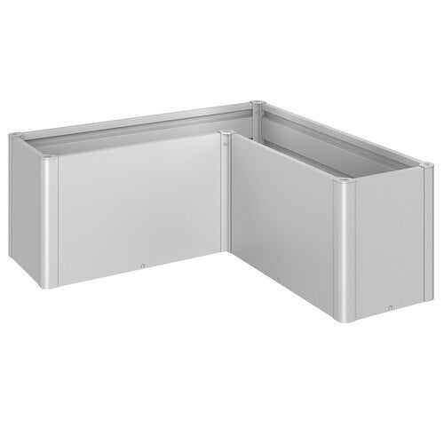 Belvedere plantebed midi størrelse l150 metallic sølv Biohort