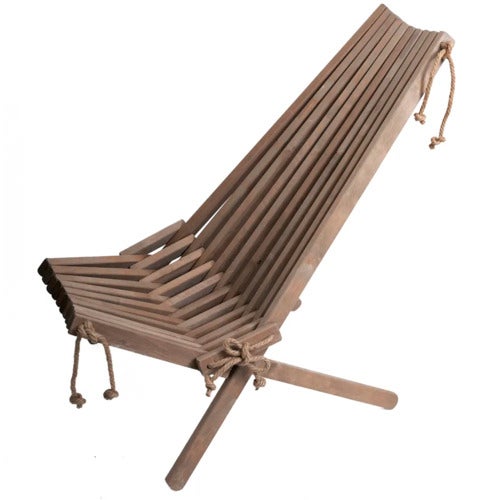 Ecochair hvilestol grå oljet