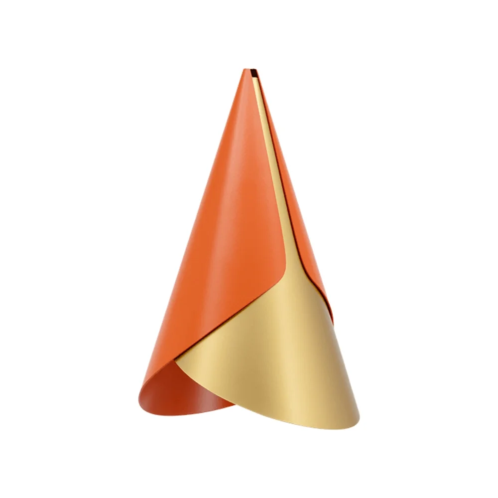 Cornet Lampeskjerm Nuance Orange/Brass