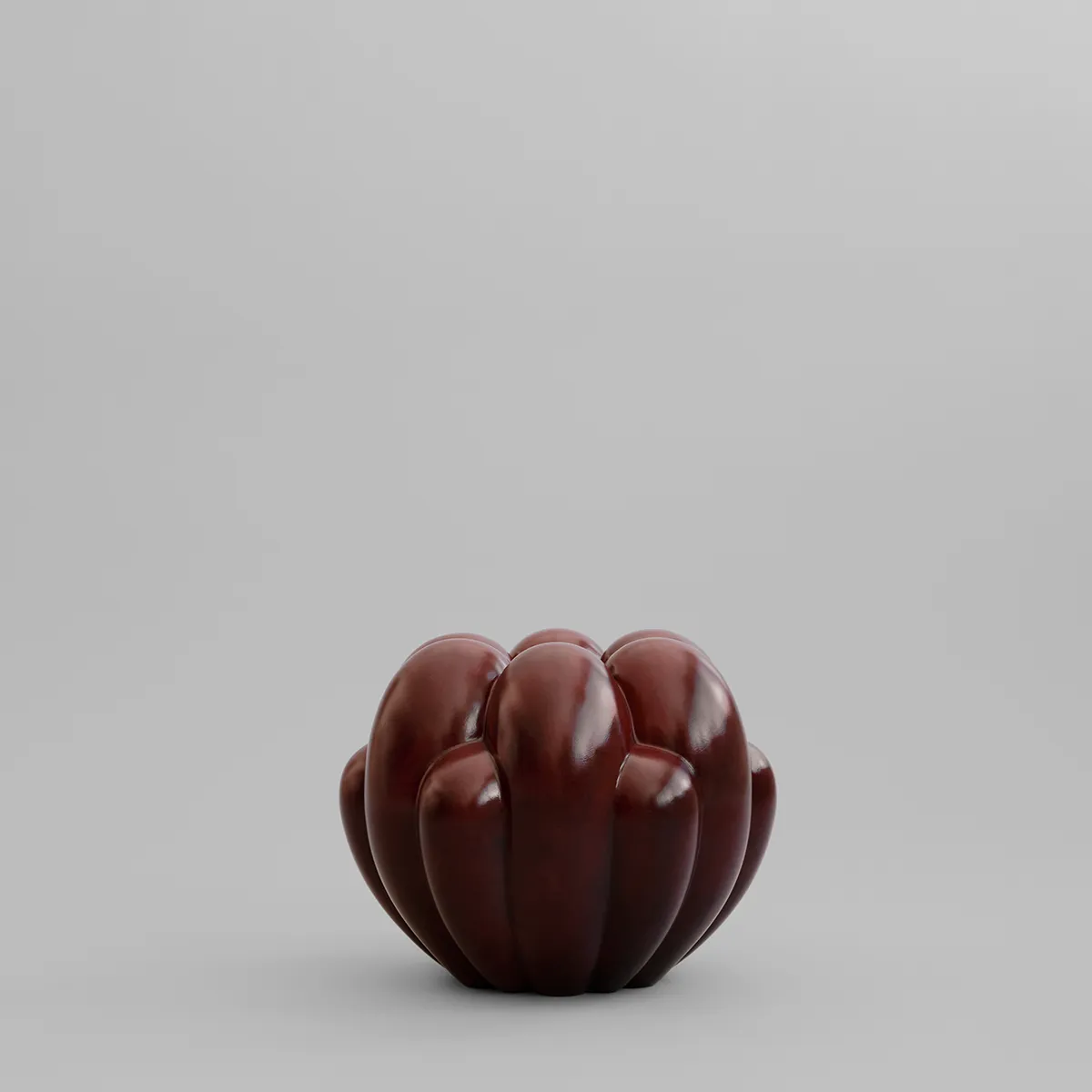 Håndlaget vase Bloom Mini Maroon H27 cm