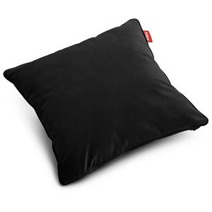 Recycled square pillow velvet black