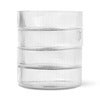 Ripple Serveringsskål 4-pakning - Clear