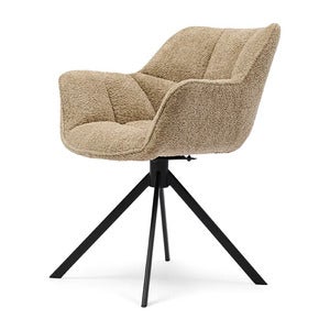 Carnaby stol med armlener Soft Walnut