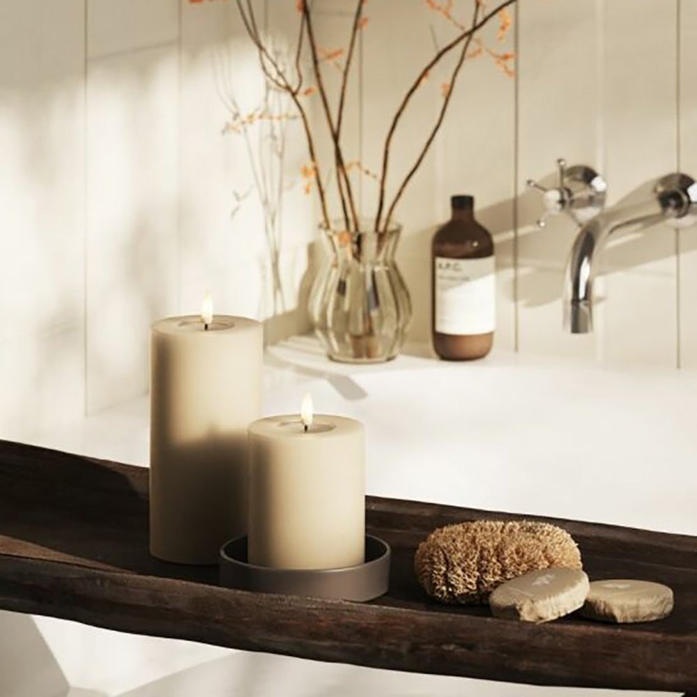  LED blokklys 7,5x15 cm sand