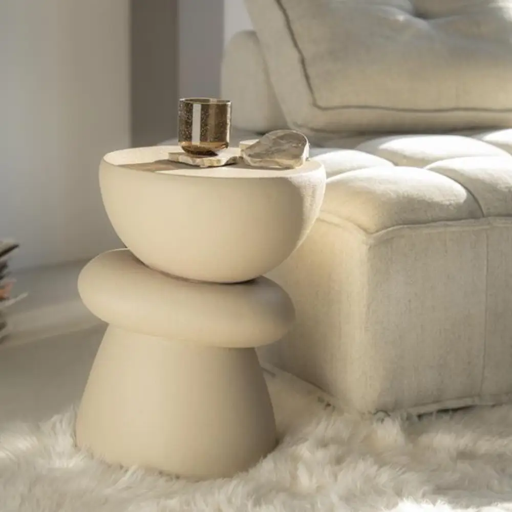 Kerun sidebord- beige 35x35x47 cm