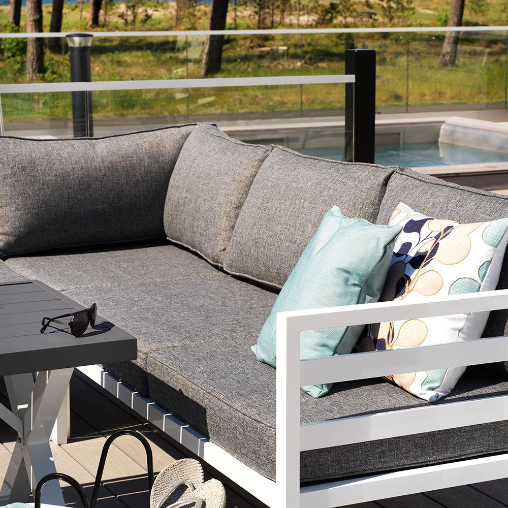 Weldon loungegruppe svart Brafab