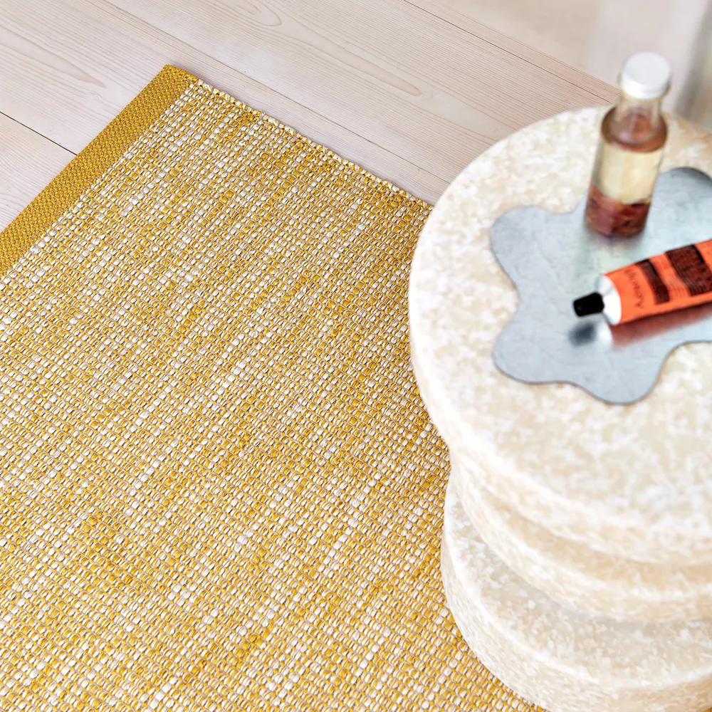 Sam teppe 70 x 90 cm Mustard/Cream