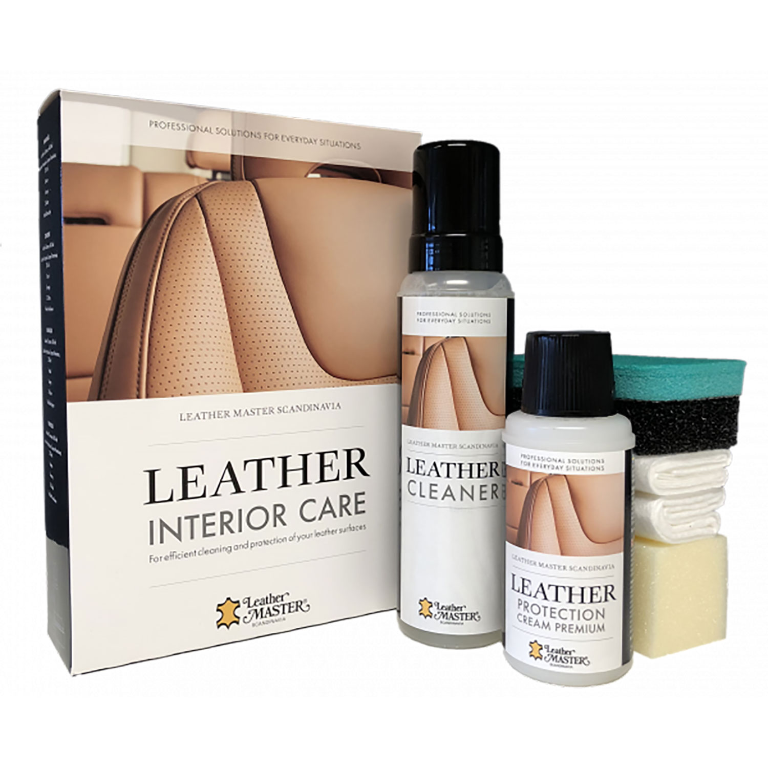 Leather Master, Lær interiørpleiesett 400/250 ml
