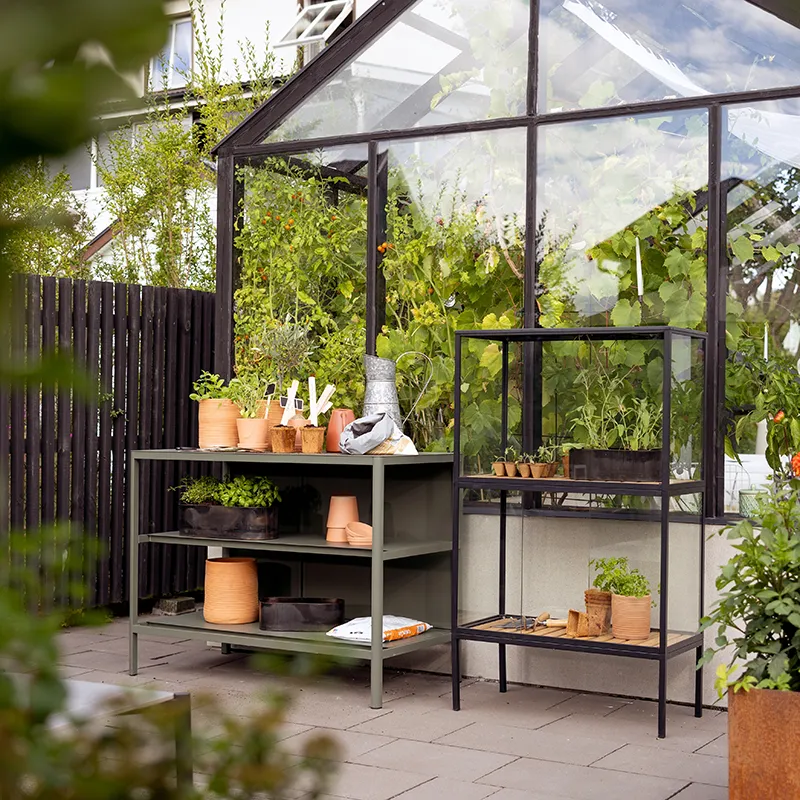 Kelia utekjøkken   med hylle  Nordic Green