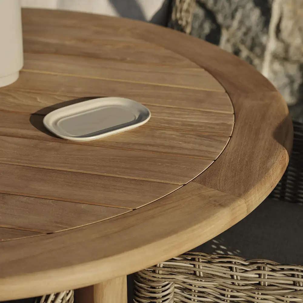 Lilja spisebord rundt teak