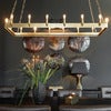 Taklampe Crown 148x48 Cm old brass