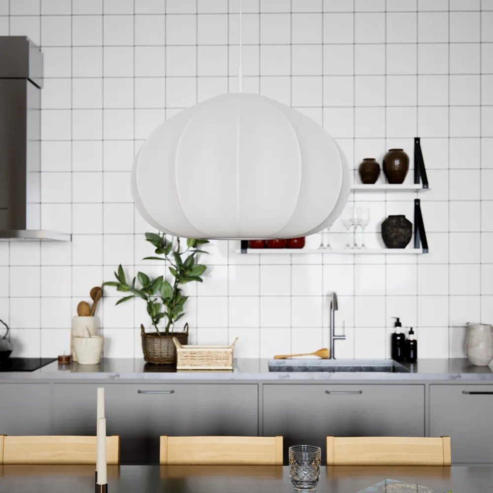 Ebba taklampe Ø60cm hvit