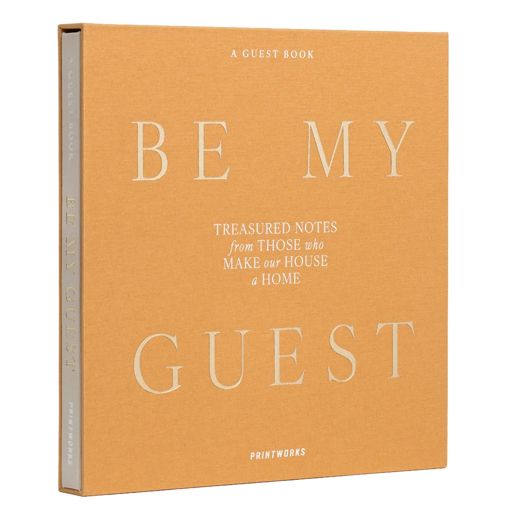 Gjesteboken Yellow Be My Guest