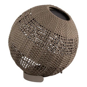 Illusion lampe rund Taupe, Soft Rope