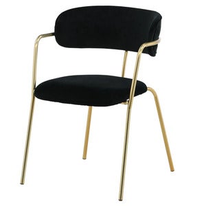 Arrow spisestol svart/gull 2-pakning 