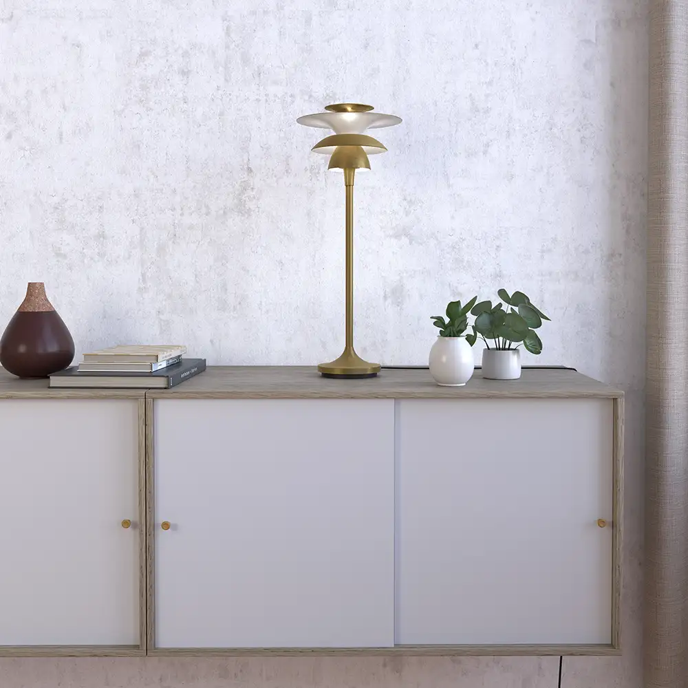 Picasso bordlampe 460 mm Antikk messing