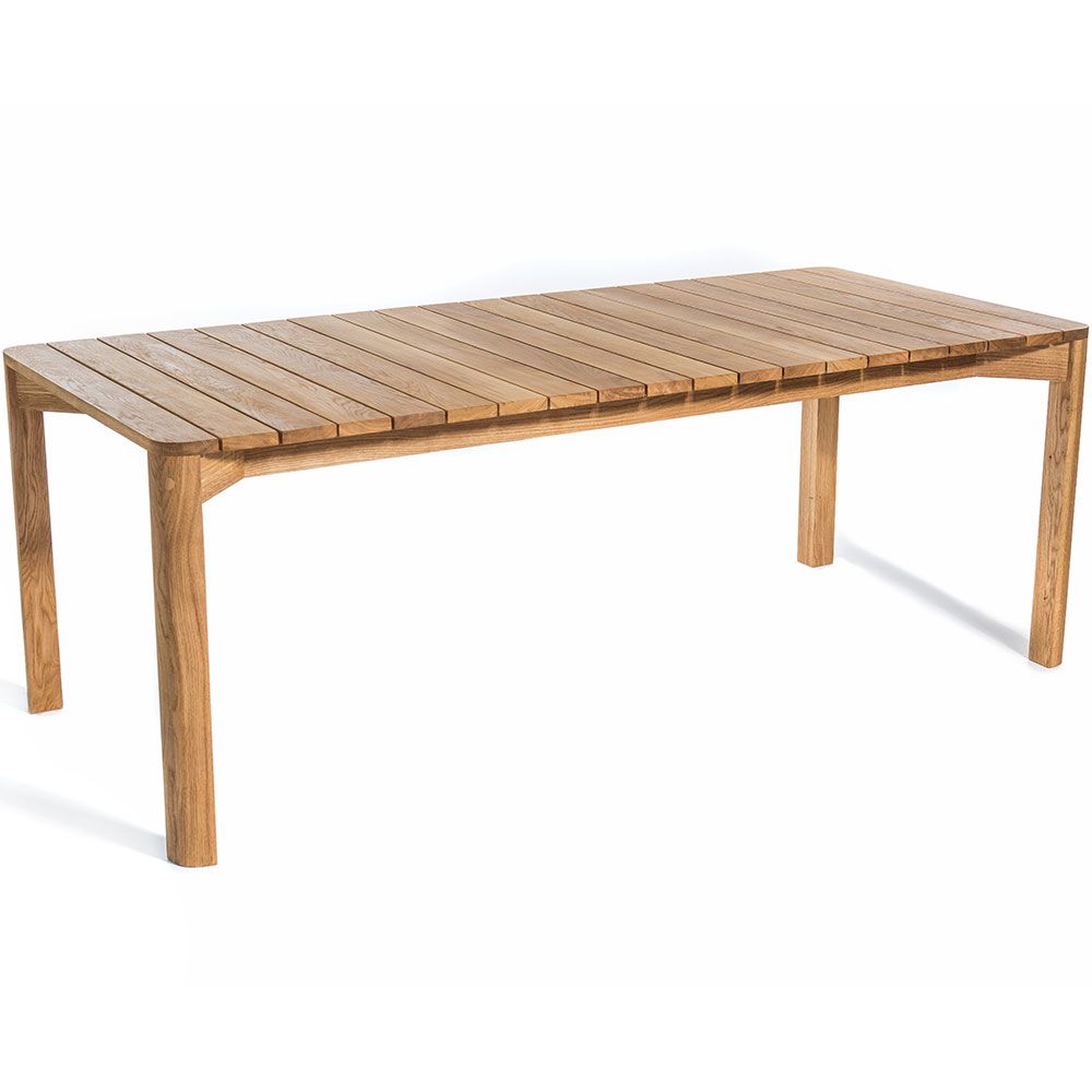 Korsö 200 x 100 cm spisebord teak Skargaarden