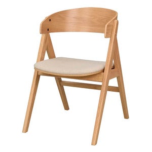 Waterton spisestol med armlener eik/beige stoff