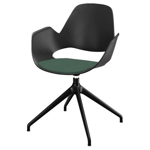 Falk lenestol med sving og fjær Mørk grønn