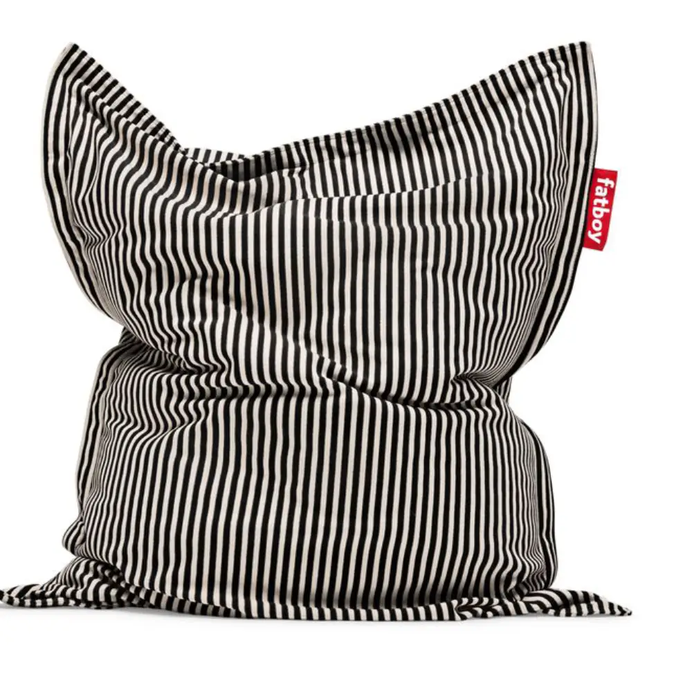 original slim terry Beanbag black creme