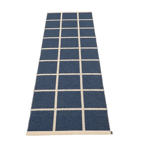 Vevd Teppe Criss Dark Blue 70x225 cm