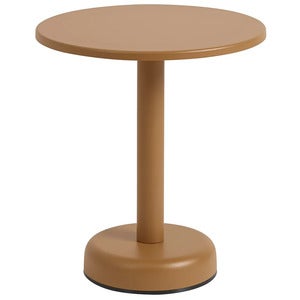 Linear Steel Salongbord Ø42 cm Burnt Orange 