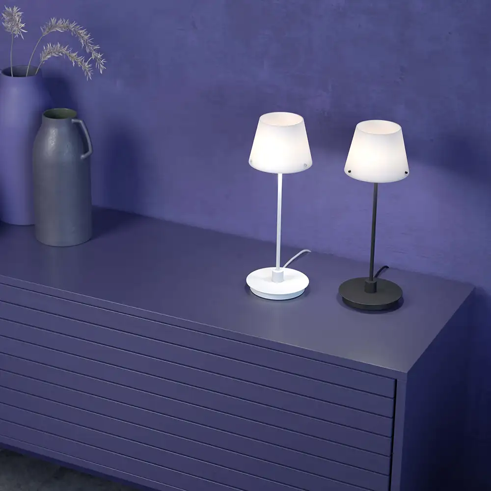 Gil il Grande bordlampe hvit G9