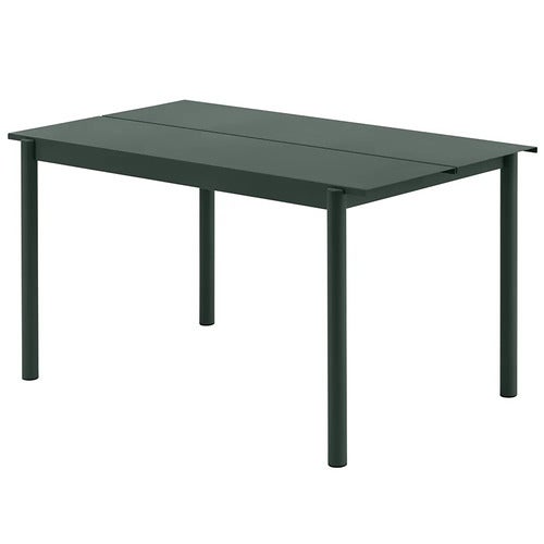Linear Steel Spisebord 140X75 cm Dark Green 