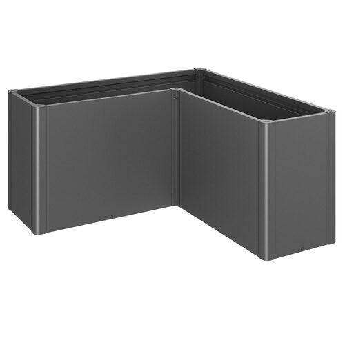 Belvedere plantebed maxi størrelse l150 metallic mørkegrå Biohort