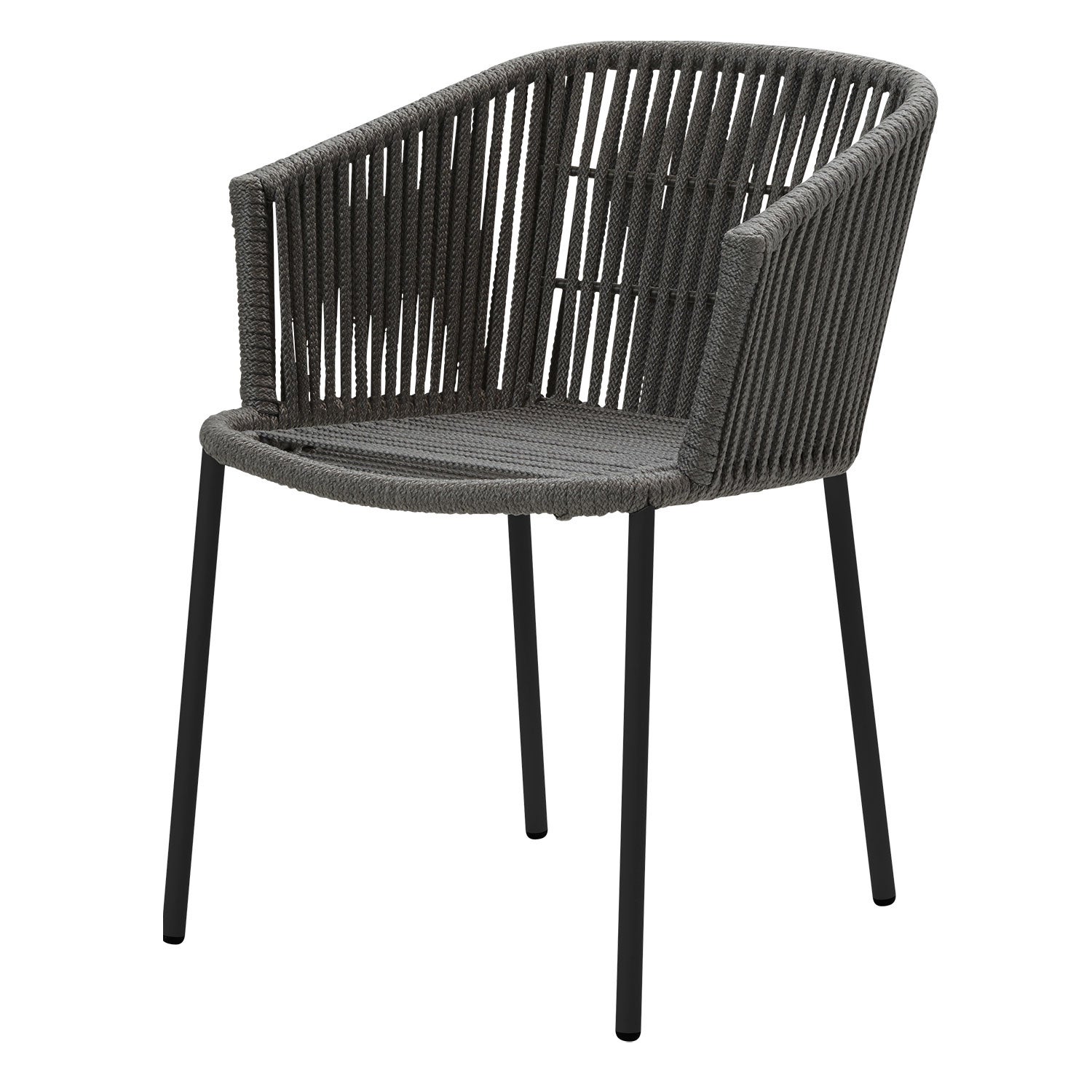 Moments Stablebar stol Dark grey, Cane-Line soft rope