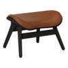 A Conversation Piece Ottoman Fotskammel Black Oak/Umage Leather Cognac