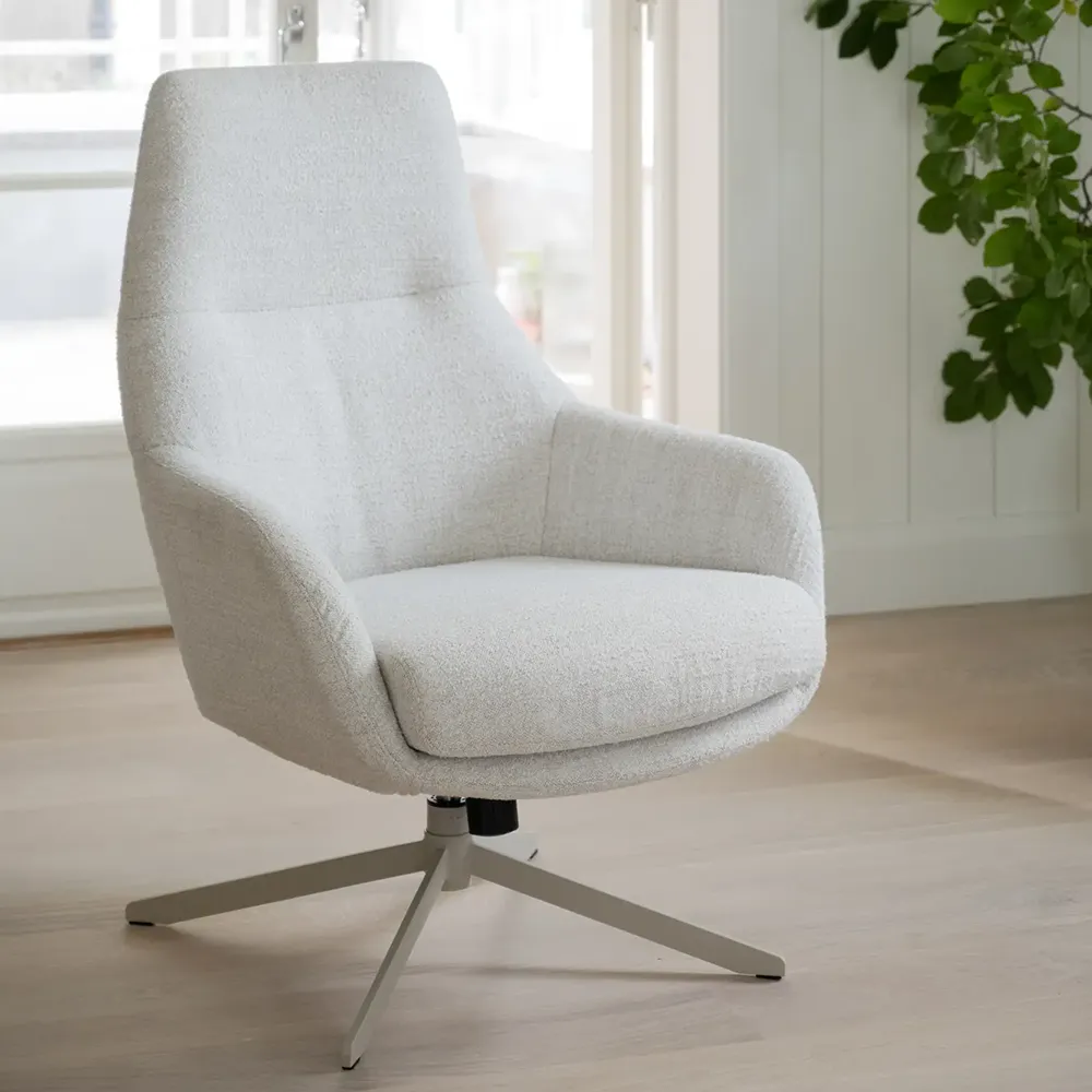 Conroe svingbar lenestol lys beige