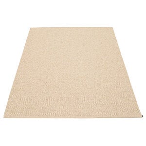 Svea matte 140x220 cm beige / champagne metallic 
