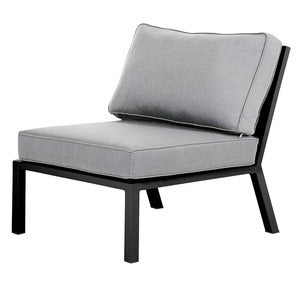 Belfort Midtseksjon   inkludert puter svart / Peral Grey