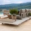 Sticks sofa m/ sjeselong Alu/desert sand