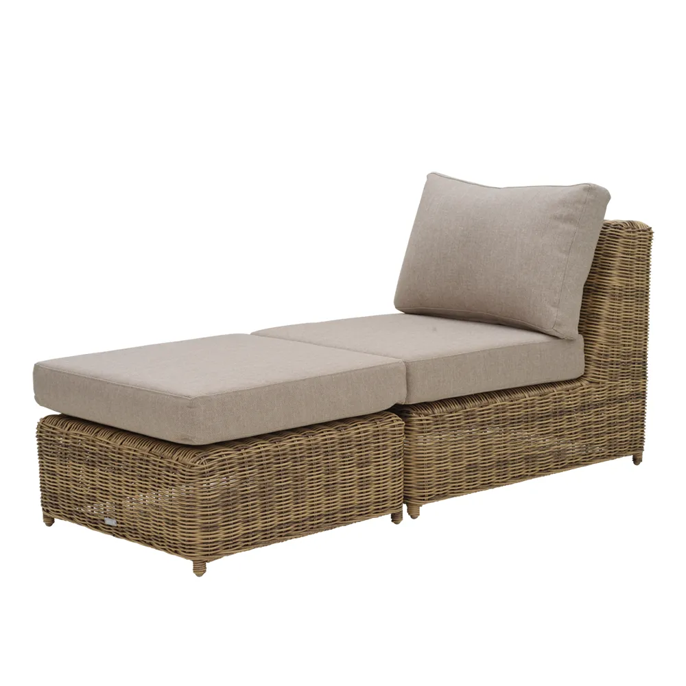 Glendon ottoman  Rustic / Beige