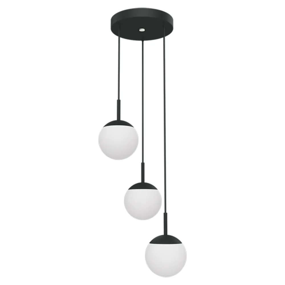 Mooon! Trippel taklampe Anthracite 