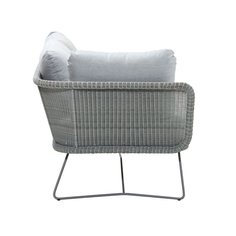 Horizon 2-seter høyre lys grå