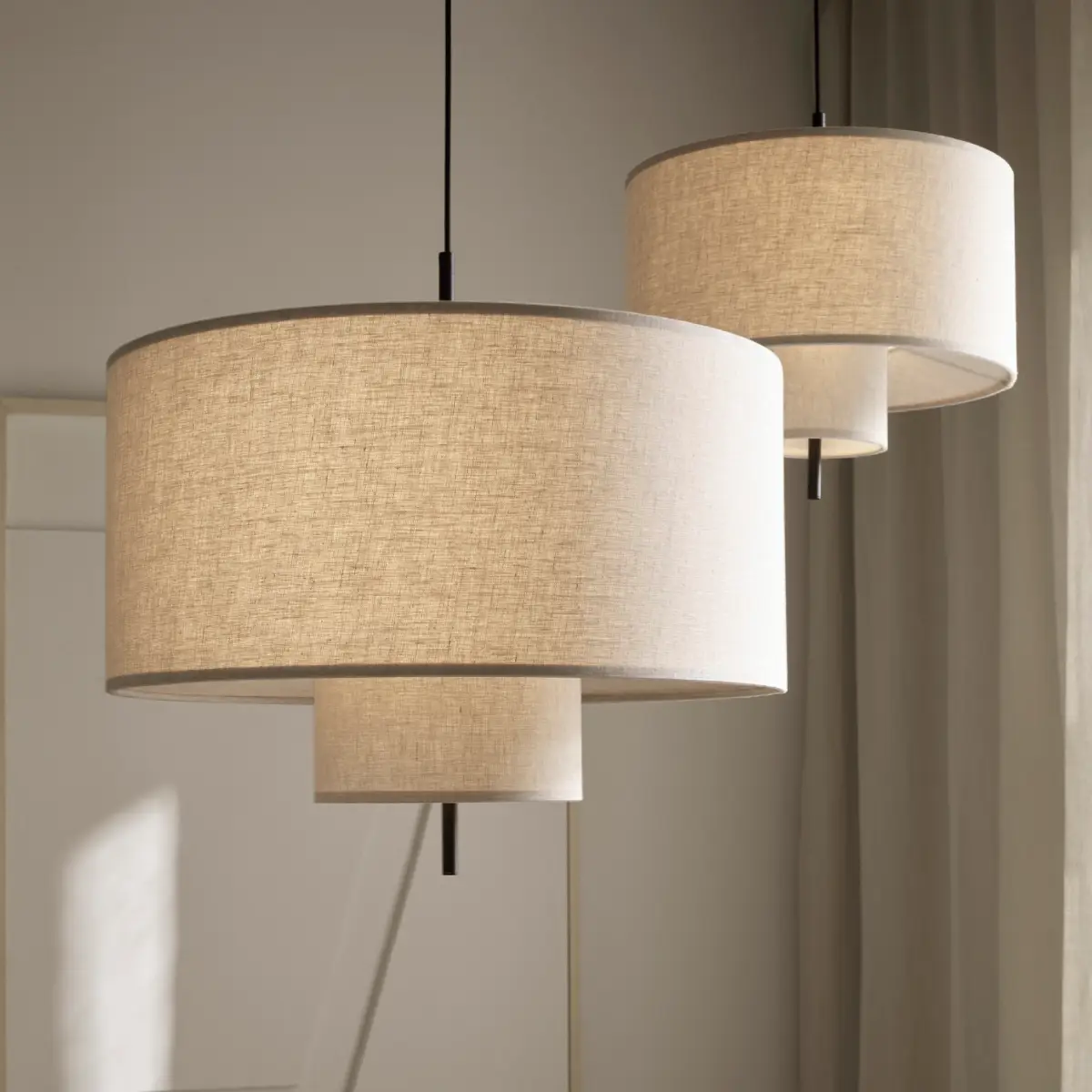 Margin Pendellampe Ø50 Beige Canvas