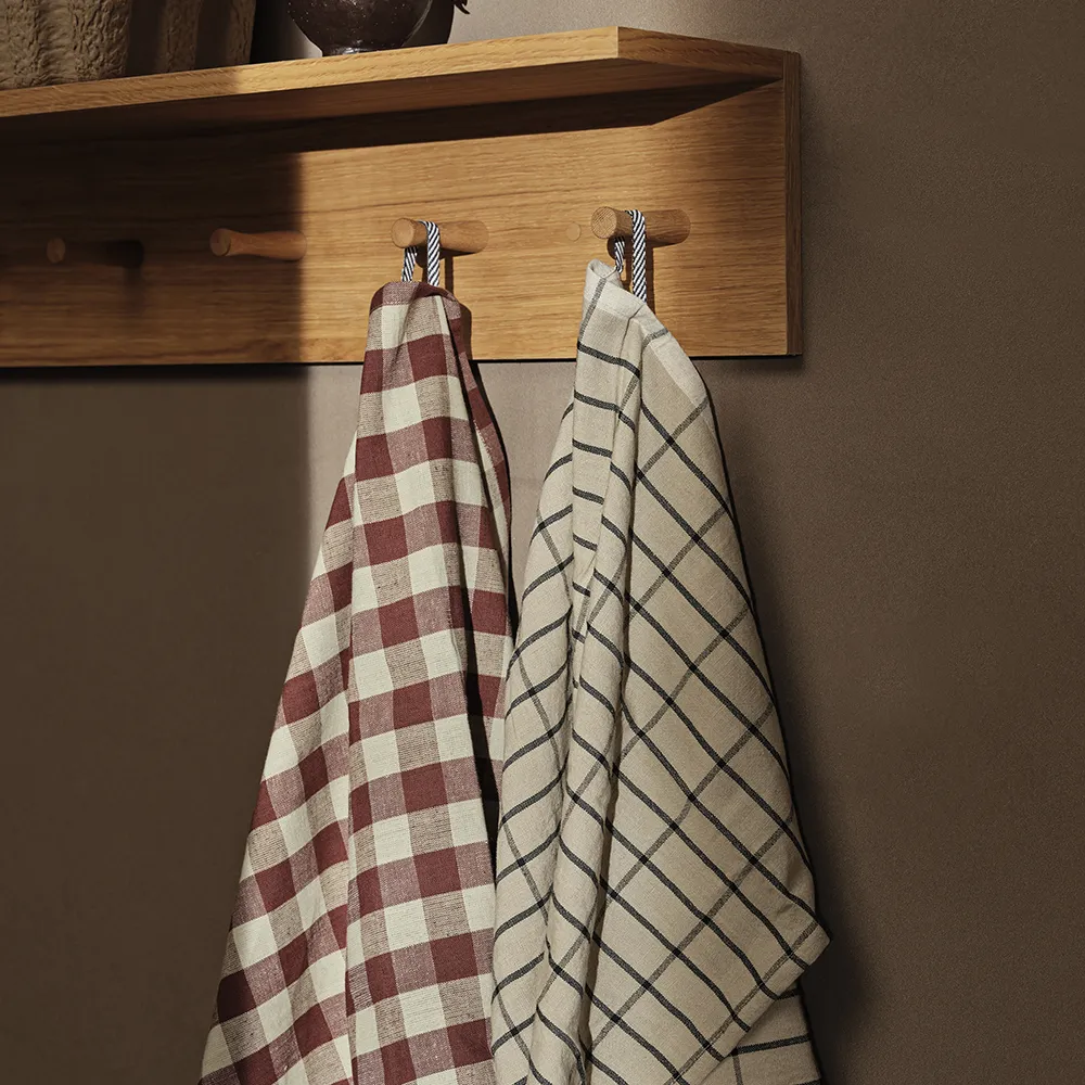 Kjøkkenhåndkle Hale  Cinnamon/Grey Green