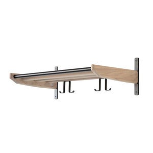 Cora hattehylle 59 cm Hvitoljet eik