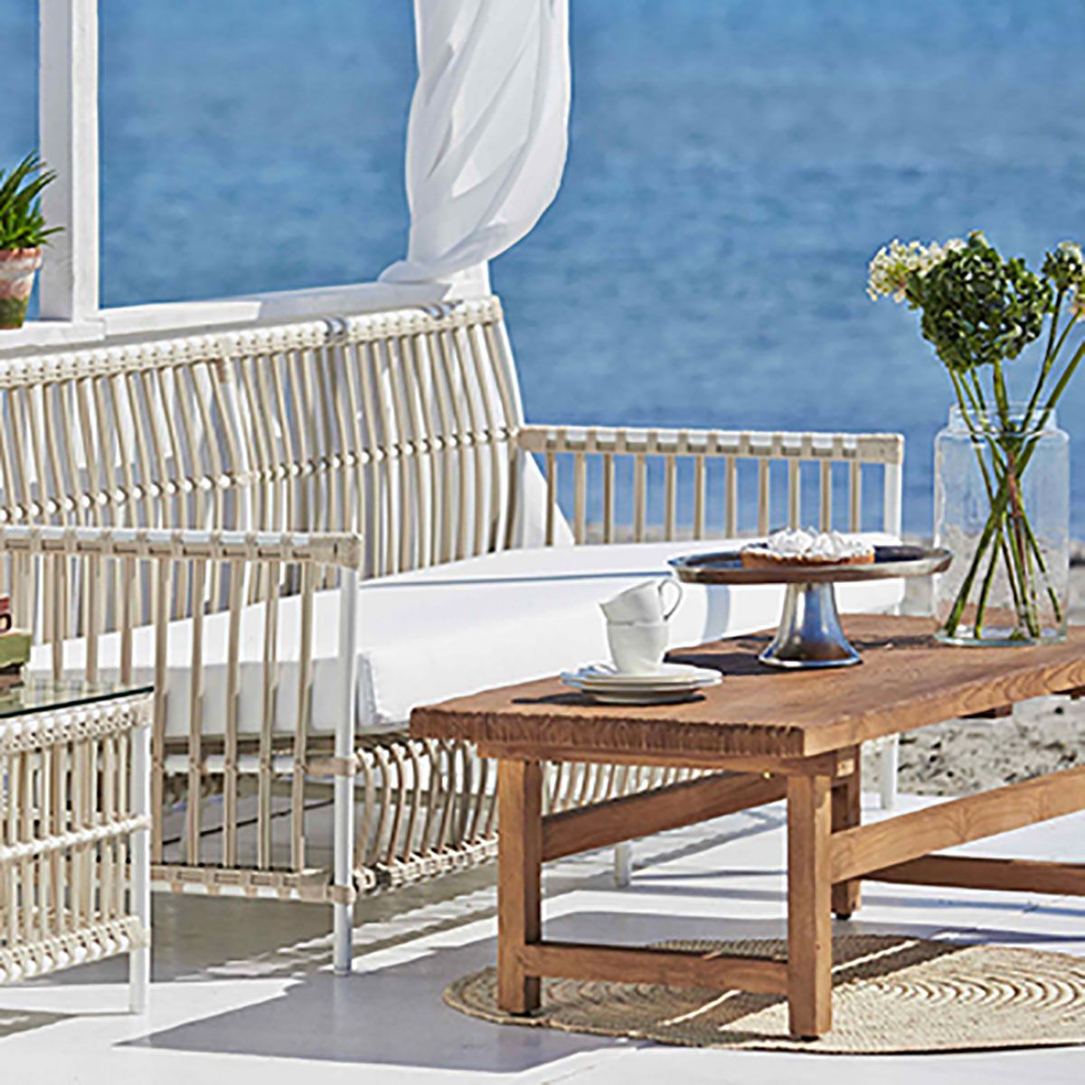 Caroline Sofa Kunstrotting Dove