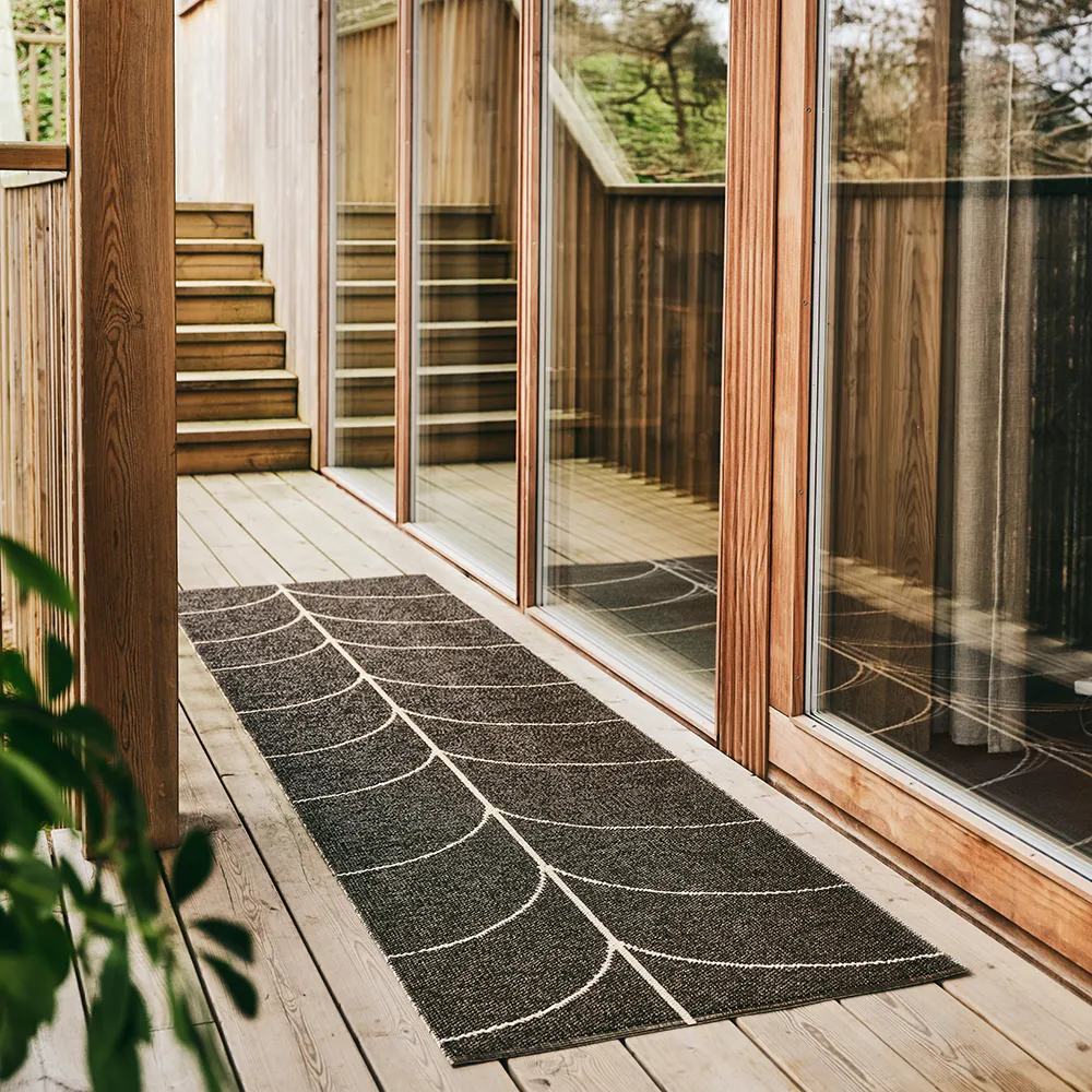 Vevd Teppe Leif Dark Brown 70x180 cm