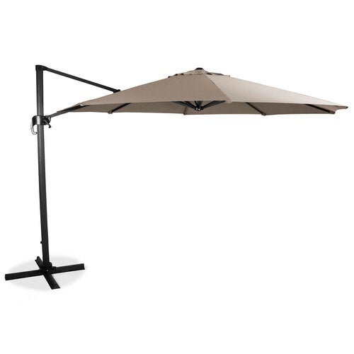 Hengeparasoll 350 cm beige aluminium 