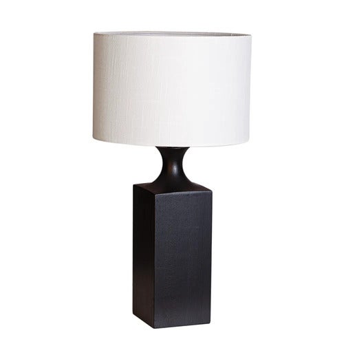 Woody bordlampe H: 56 cm svart/hvit