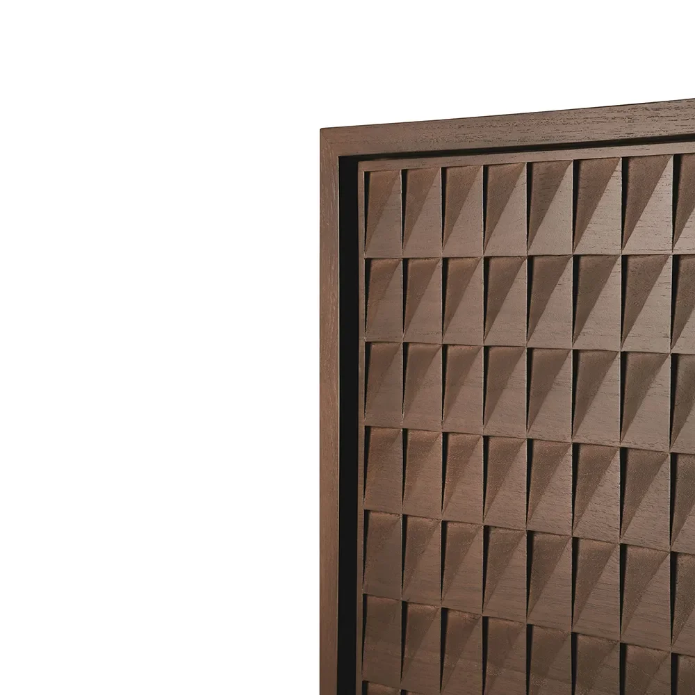 TV-benk i teak Sono Light Brown L160 cm