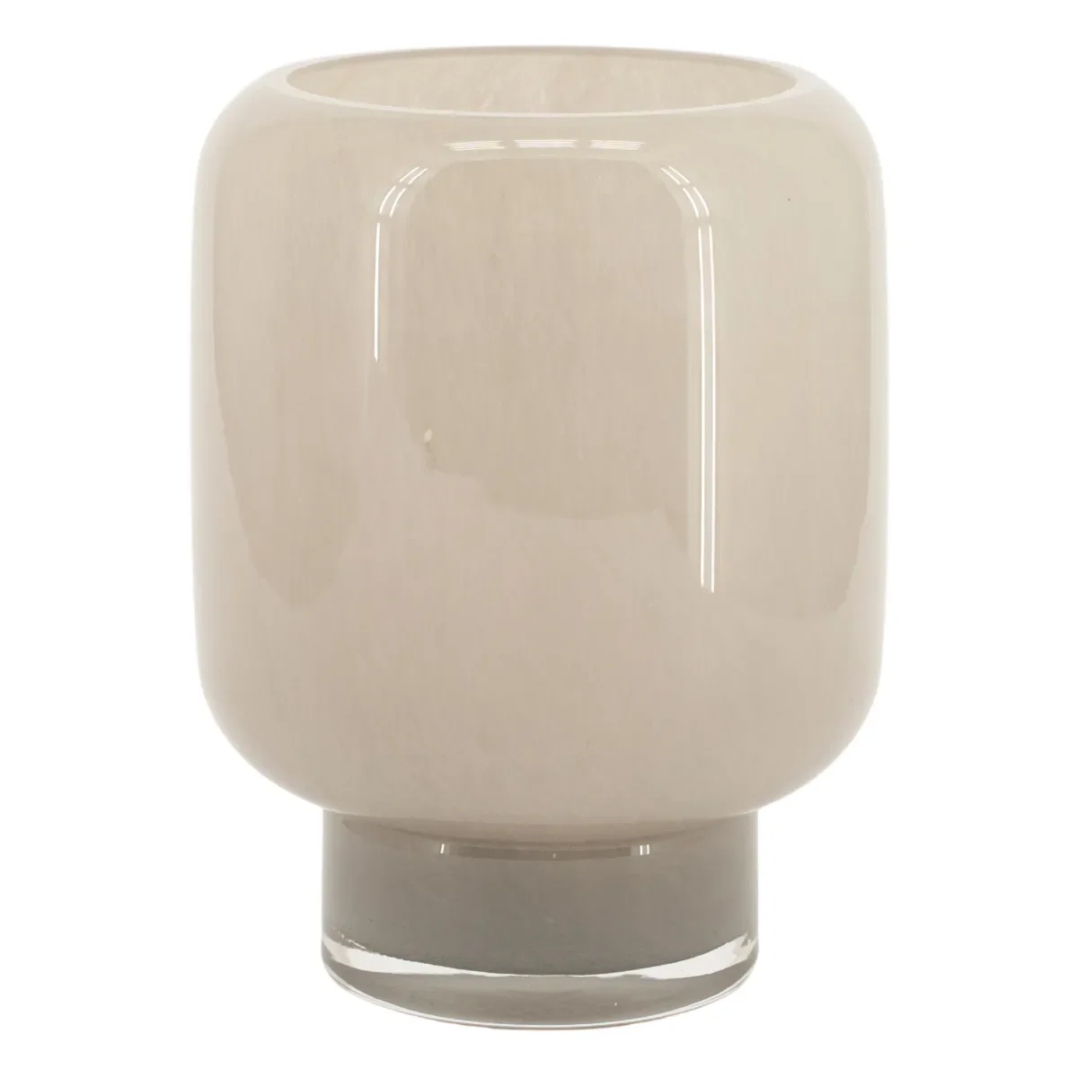 Solenne small 15,5x15,5x19,5 cm glass taupe