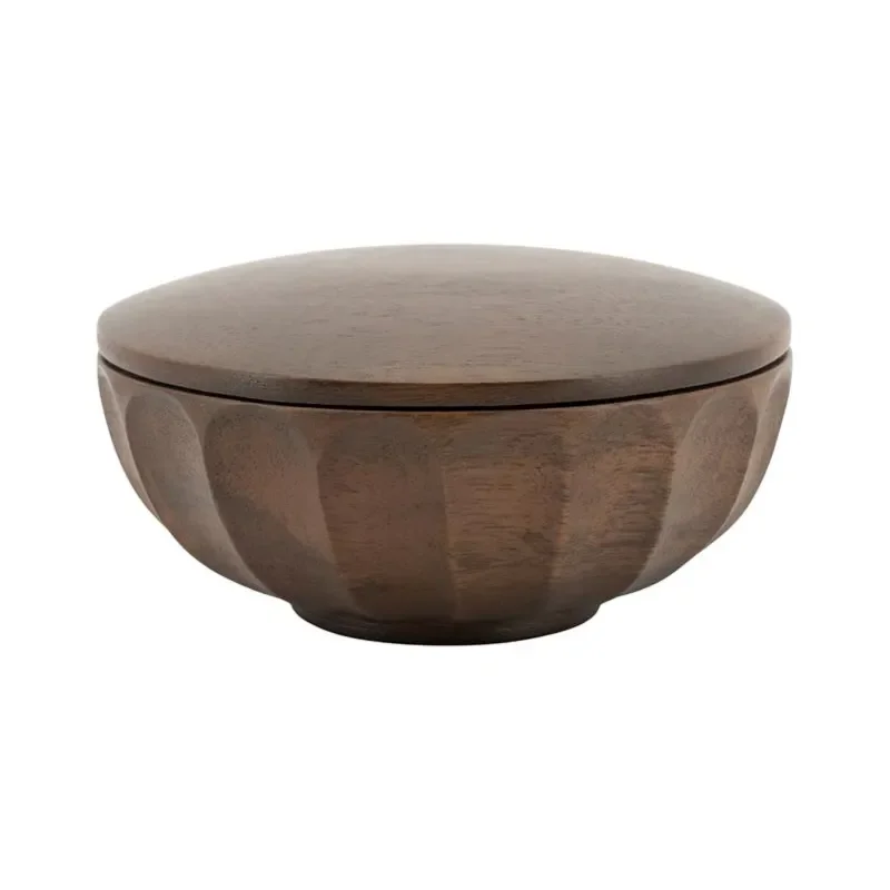 Storage bowl Yori small 13,7x13,7x6,5 cm Mangotre dark brown