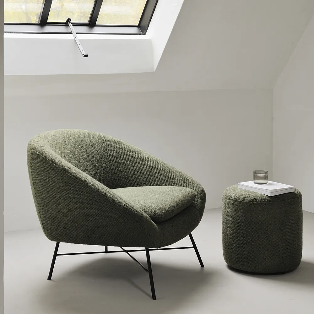 Barrow Pouf  Ø40 cm Pine Green  